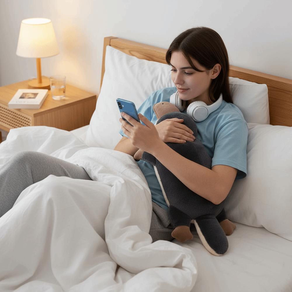 Super Soft Platypus Plush Toy Grey Color Simulation Plush Toy Stuffed Animal Toy  Children Gift