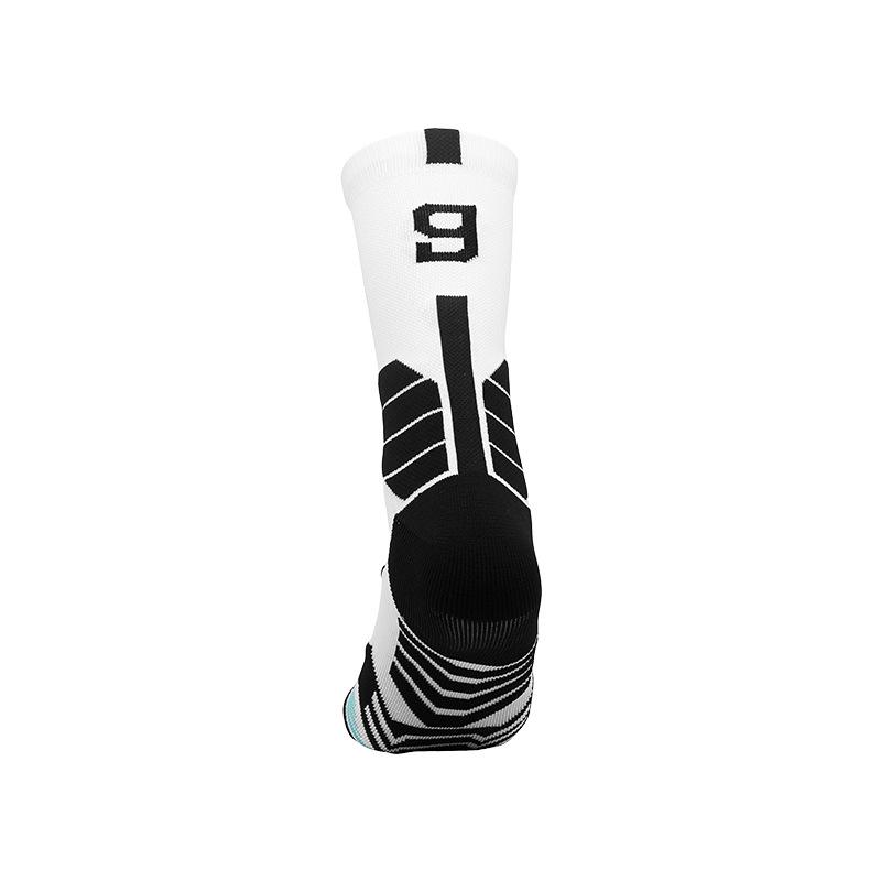 Elite Men's Mid-Calf Basketball Socks - Thickened, High-Top, Digital Star Player Sports Socks