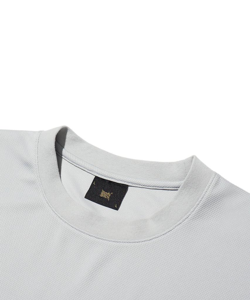 BROWNBREATH Reflective Tag Mesh Tee - Gray