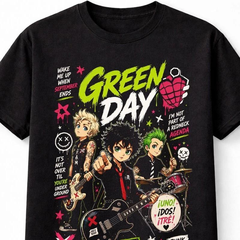 Green Day American Idiot Basket Case Панк-рок Унисекс Футболка S
