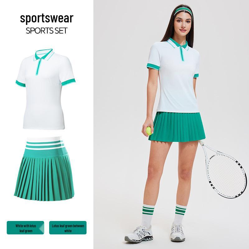 

Женский комплект спортивной одежды поло с коротким рукавом для гольфа и тенниса XXL