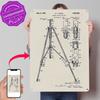 Camera Stand Patent Tinplate Poster Customized Wall Art Retro Vintage Metal Signs for Fans Office Decoration Gaming Wand Deko