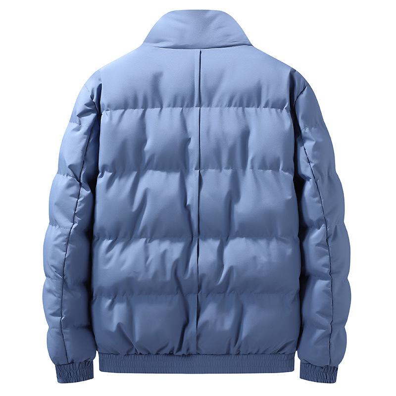 Neue Herbst und Winter Herren Plus Size Baumwolle gefütterte Jacke Lässige Baumwolle gefütterte Jacke Herren Dicke Brotjacke Stehkragen