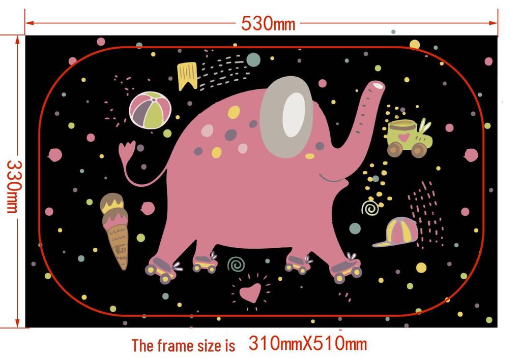 Cartoon Car Window Sunshade: Heat Insulation & UV Protection Film with Electrostatic Adsorption