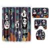 Halloween Shower Curtain Floor Mat Combination Four-Piece Set Kitchen Absorbent Non-Slip Carpet Bedroom Door Mat