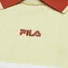 Fila Athletics Tennis Series Casual Color Block Short Sleeve Polo Shirt Women Tops Fluorescent-Green A11W523401F-LG