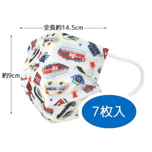 Skater Non-woven Mask 7 Pieces Children's Three Layer Structure Tomica 23 MSKP3N-A