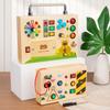 Hölzernes Switch-Spielbrett Kinder-Puzzle-Spielzeugset Mit LED-Leuchten Für Frühe Kindheit Lernen Und Entwicklung