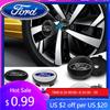 New 2026 Car Sticker 4pcs 60mm Car Wheel Center Hub Cap Auto Rim Covers Emblem Badge For Ford Focus Fiesta Mondeo Ranger Kuga Mu