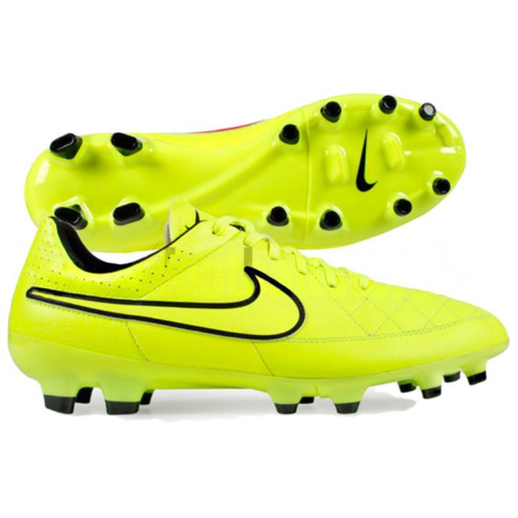 Nike Comfortable Artificial Turf AG (Rubber Short Studs) Shock Absorbing Non-Slip Wear-Resistant Soccer Shoes Men Soccer Shoes Yellow 631285-770