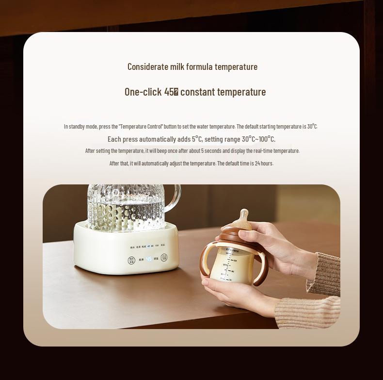 Glass Electric Kettle Gift Set for Floral Tea - Perfect Company Souvenir
