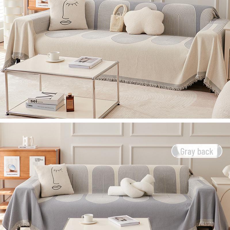 

Чехол для дивана из синели: Универсальные, многоцелевые, стильные полотенца Ins-Style 180*230cm (Double Seat)