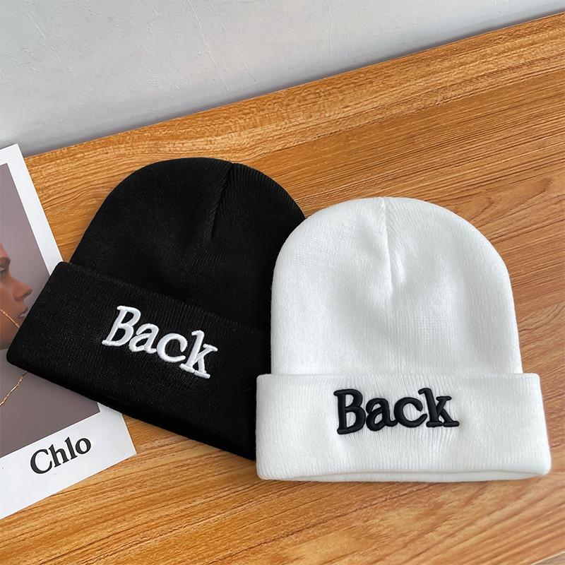 Star hat winter men's wool hat autumn and winter versatile pullover knitted hat warm pile cold hat women