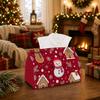 1pc Whimsical Holiday Fairytale Tissue Box - Multi-functional Christmas Napkin Dispenser, Available Made of Durable Polyester, Decorated with Snowman 
