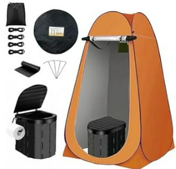 Portable Folding Car Toilet Tent for Camping, Road Trips & Emergencies