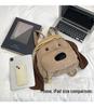 Kids' Corduroy Cartoon Puppy Backpack - Large Capacity, Cute Design for Boys & Girls, Perfect for Autumn/Winter