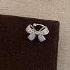 1Pc Shiny Rhinestone Bowknot Ear Clip Earrings for Women Exquisite Full Crystal Inlay Zircon Bow Non Piercing Ear Cuff Jewelry