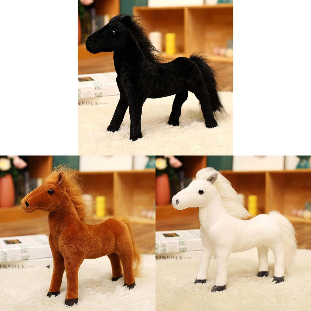 Plüsch-Pony-Spielzeug mit PP-Baumwollfüllung für Kinder und Sammler