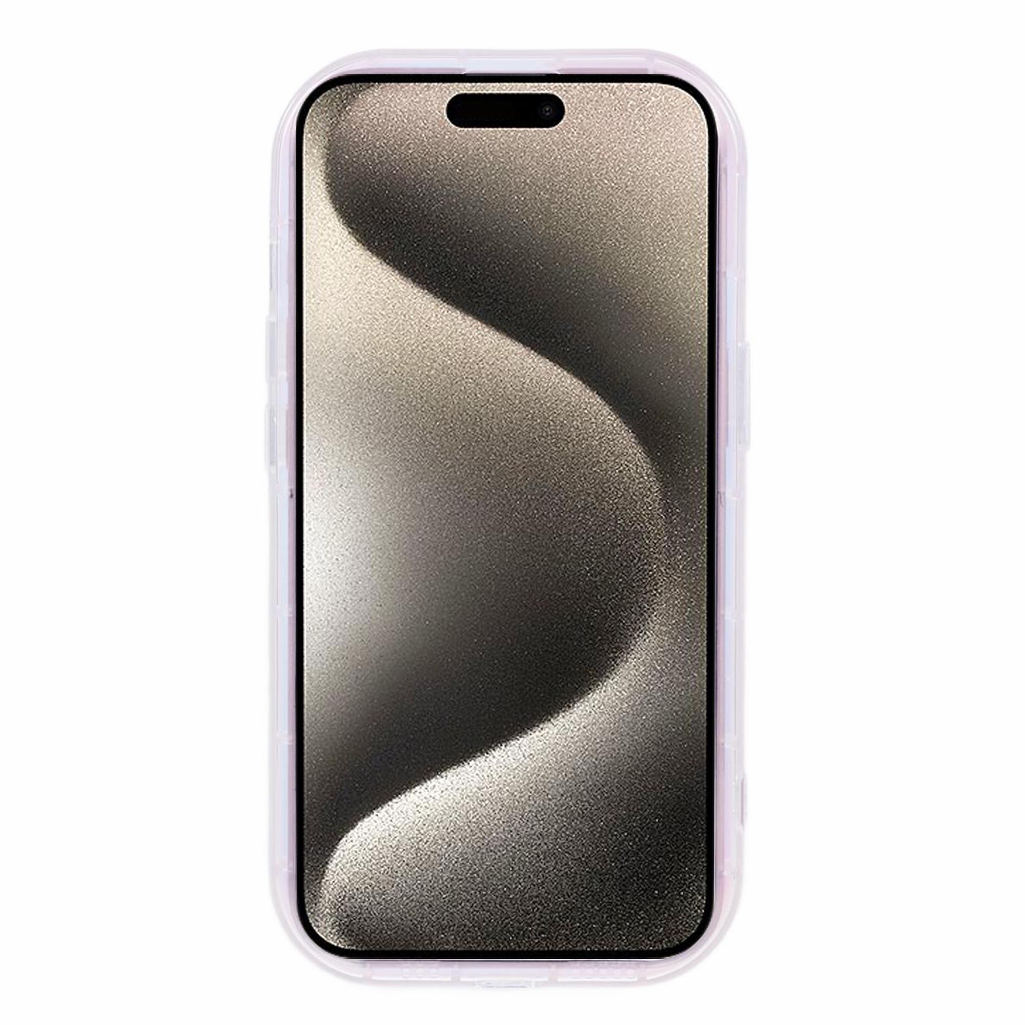 

For iPhone 15 TPU Phone Case Meteorite Pattern Luxury Laser Back Cover A