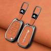 Zinc Alloy Leather Car Flip Key Case Cover Shell Fob Key Emblem Badge For Citroen C3 C4 CACTUS C6 C8 Keychain Accessories akh256