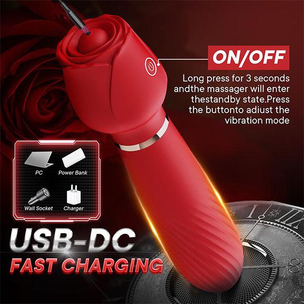 Rose Elektrische Brustwarzenclips Brustwarzenclip Vibrator Paar Erotikspiel Spielzeug Brust Vagina Silikon Vibrator 9 Verschiedene Frequenzen Wasserdicht