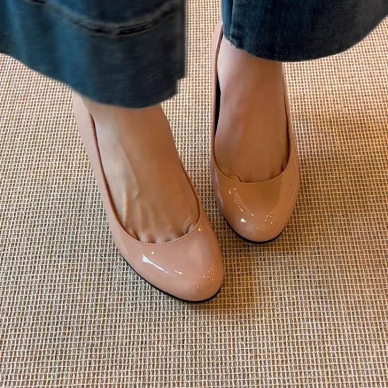 High Heels Damen Elegant Schuhe mit Absatz Mode Flach Neue Marke Pumps 2025 Herbst Neu Arbeitsschuhe Kleid Party Zapatillas De Mujer
