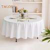 8 Pcs Thickened Table Cover Simple Style Pure Color Round Shape Anti-Slip Easy Care Stain-proof Waterproof Table Protection Banquets Party Decoration