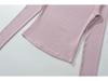 Hot Girl Square Neck Off-Shoulder Slimming Long Sleeve Top for Women