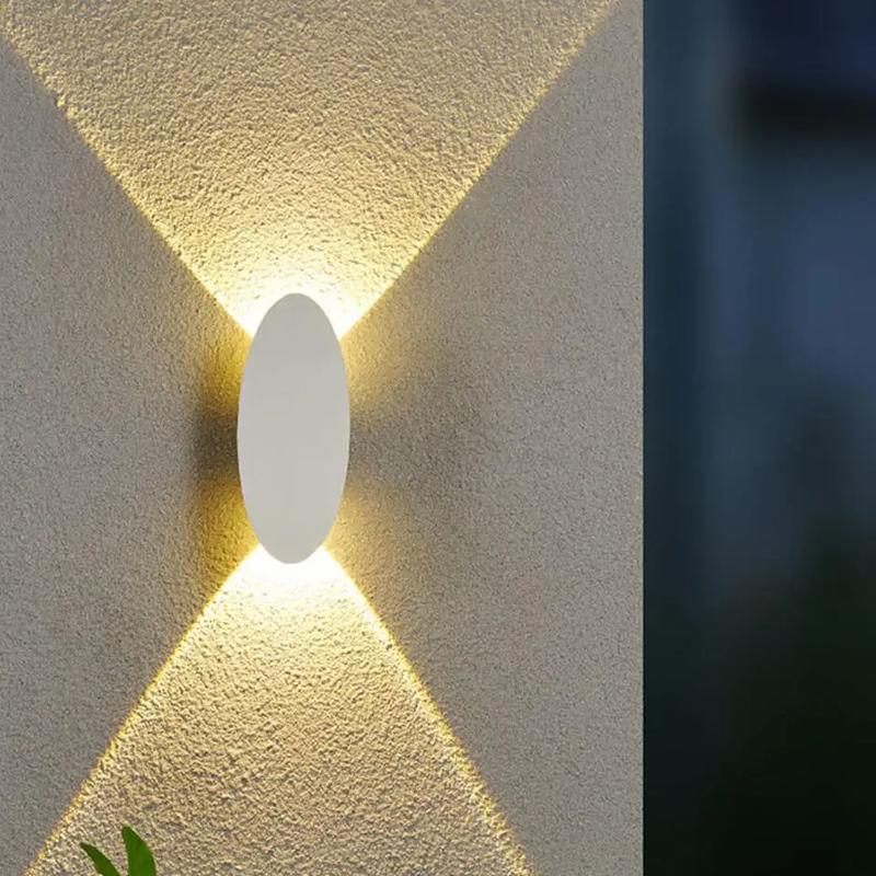 AC85-265V 6W LED Wall Lamp Indoor and Outdoor Modern Minimalist Style IP65 Waterproof Wall Lamps Exposed Garden Light Fixtures