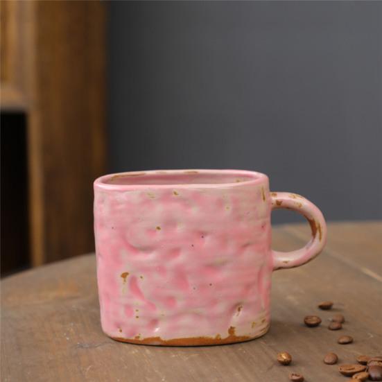 350ml Ceramic Mug Tea Coffee Cup Spiral Hemp Rope Vintage Office Mug Water Cup