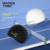 WATERTIME Silicone Swimming Cap, Waterproof, Enlarged, Ear Protection, Black