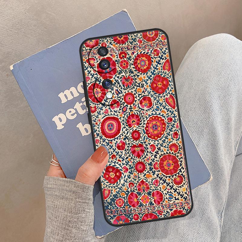 Persian Carpet Floral Pattern Case For Honor Magic 8 Pro 5 6 7 Lite Cover For Honor 200 400 90 70 50 X8a X8b X9a X9b X9c
