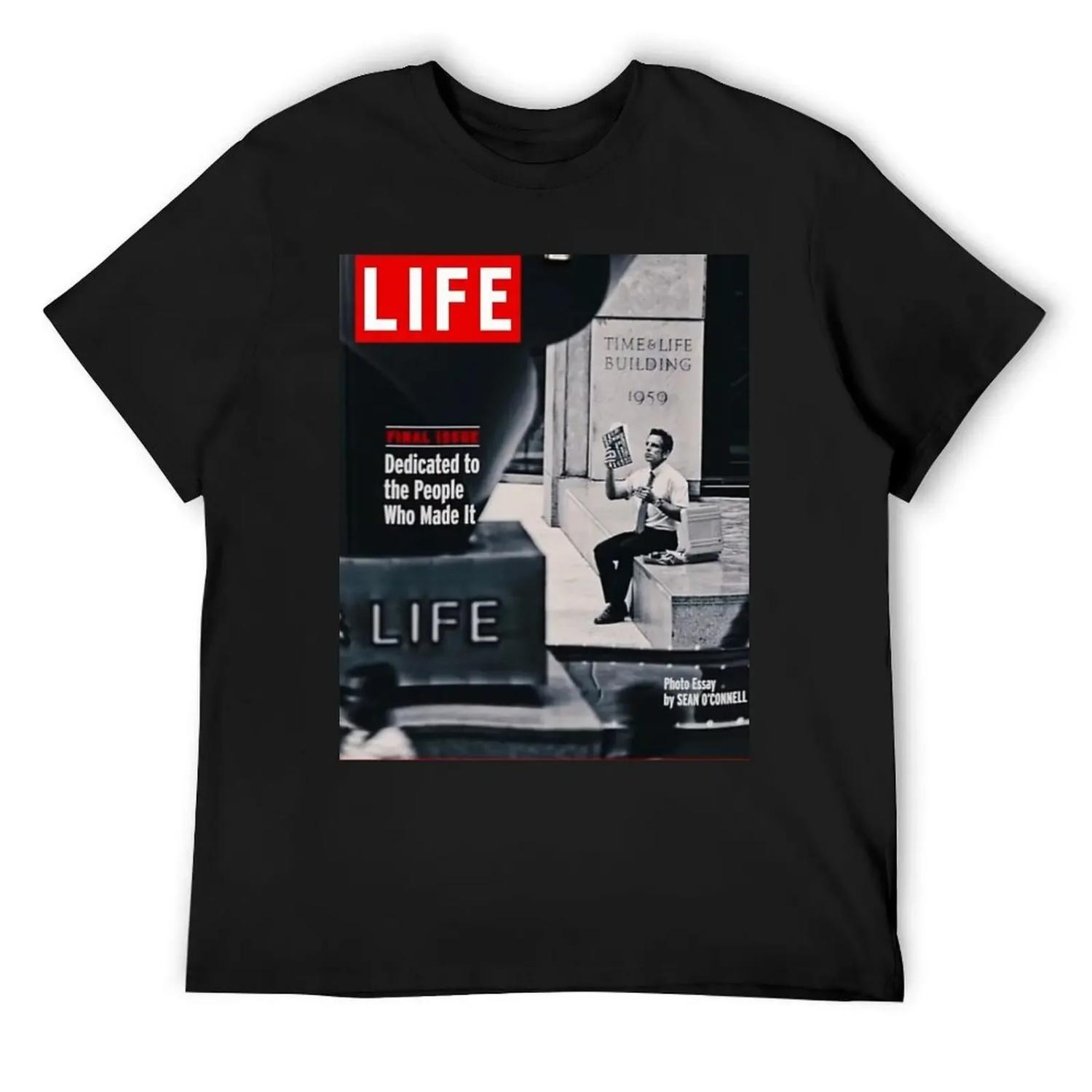 

Black White LIFE 1959 T-Shirt heavyweights anime clothes graphic t shirts men clothings XXXXXL чорний