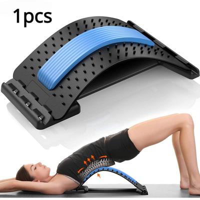 Back Stretcher Magnetotherapy Multi-Level Adjustable Massager Waist Neck Fitness Lumbar Cervical Spine Support Pain Relief(1pcs)