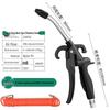 High-Pressure Black Air Dust Blower Gun with Extended Nozzle - Pneumatic Air Pump Spray Tool