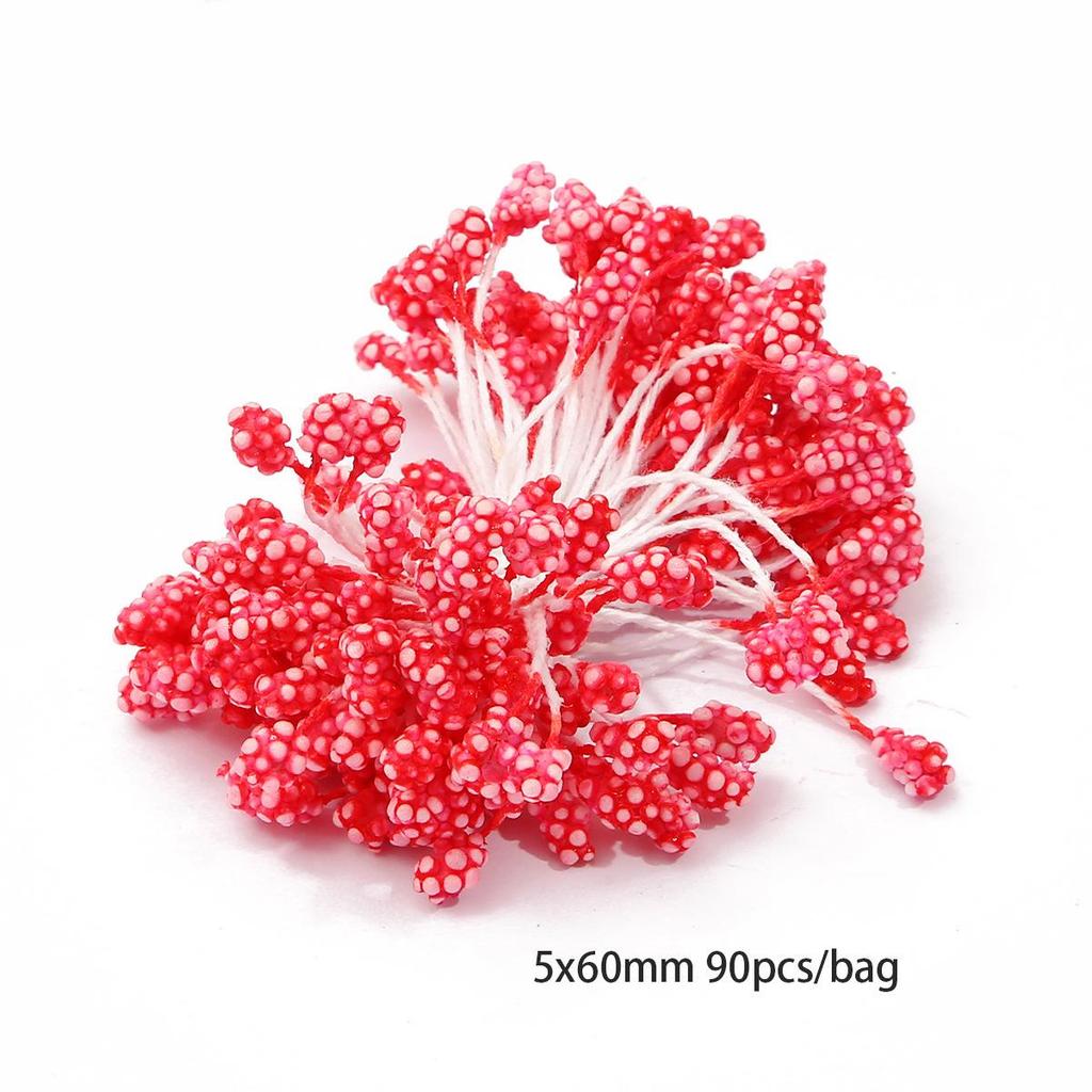 Chiffon Flower Stamens & Berry DIY Craft Accessories
