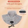Almohadilla Calefactora Eléctrica USB para Hombros Masajeador de Cuello Masaje por Vibración Chal Cervical Calentador Herramienta de Relajación para Alivio del Dolor Bufanda Calefactada