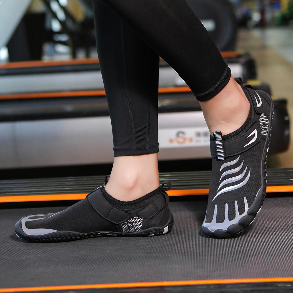 Summer fitness swimming shoes men's five-finger beach shoes couple outdoor casual shoes platform fitness sneakers