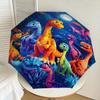 1PC Dinosaurs Night Umbrella-8-Rib Reinforced Portable Folding Travel Suitable for All Seasons Outdoor Daily Use  -J0395