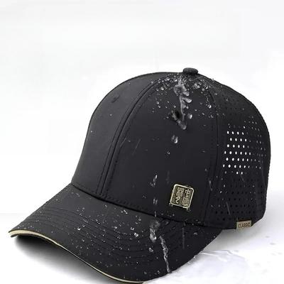 Schnelltrocknende Baseballkappen Herren Outdoor Sport Sommer Übergröße Leichtes Netz Atmungsaktiv Snapback Trucker Kappe