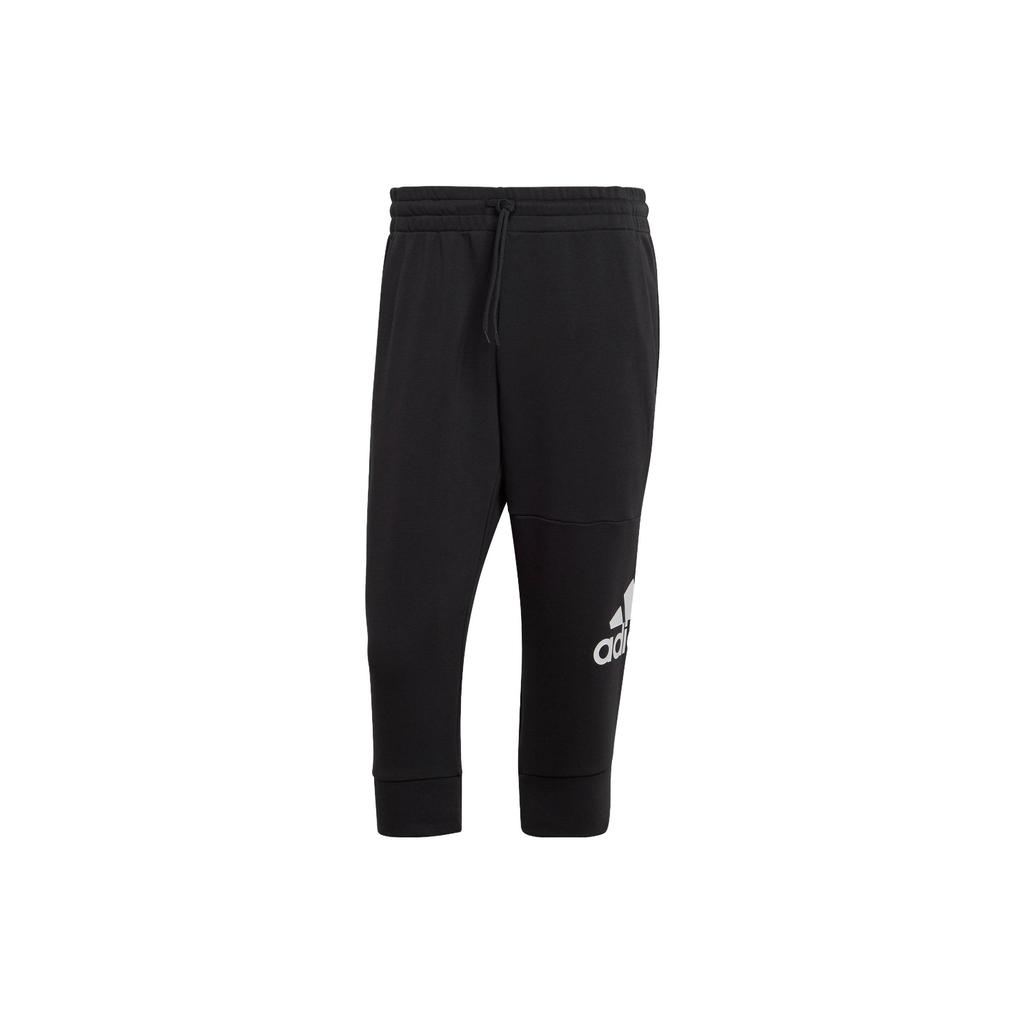 Adidas Essentials Big Logo Three-Quarter Length Pants Men Bottoms Black HA4350