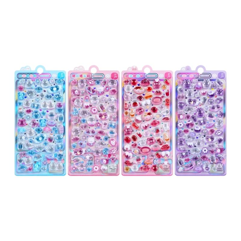 Animal Embossed Sticker Waterproof Adhesive PVC Resin Sticker For Water Bottle Pencil Case Decoration and Kid Rewarding 1