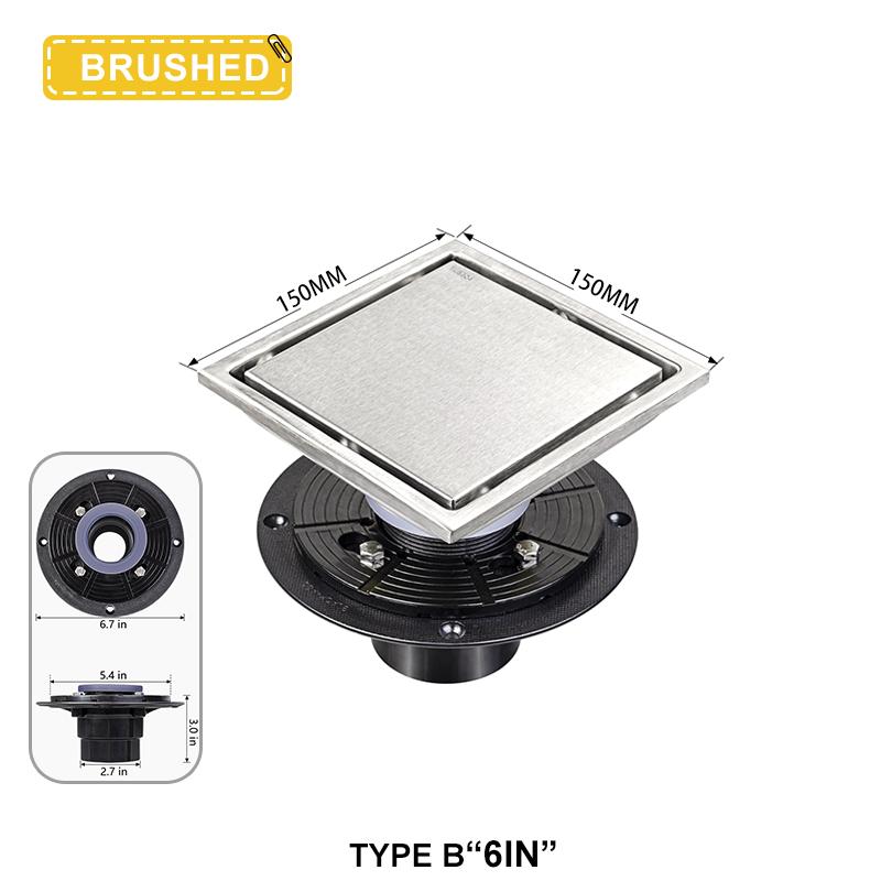 Sifon de Pardoseală Pătrat Inoxidabil Invizibil Deodorant Filtru de Gunoi Sifon Sifon de Pardoseală Duș Filtru de Apă Accesorii Baie