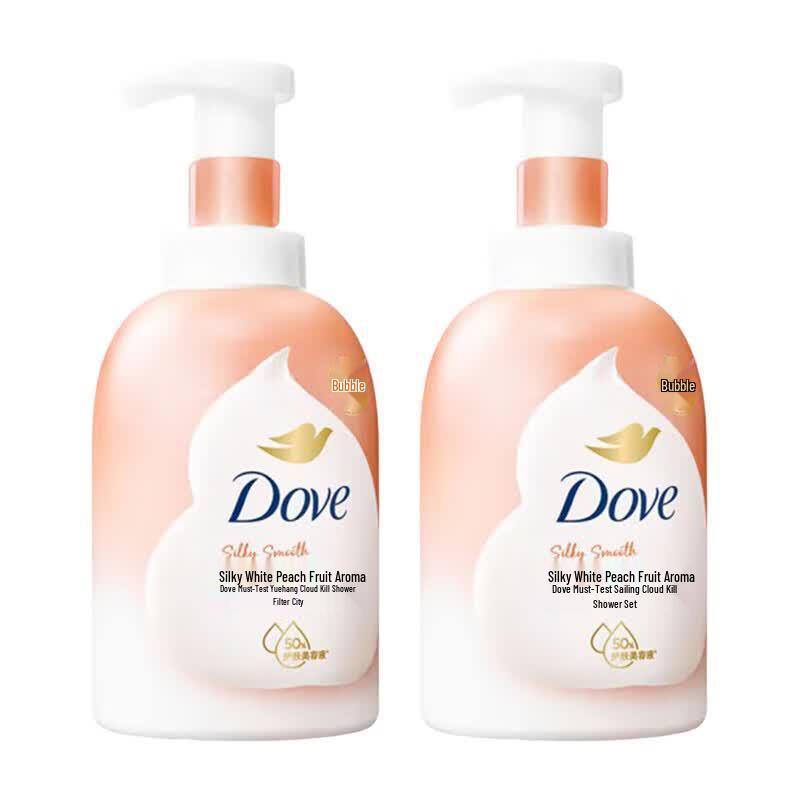Dove White Peach Scented Foaming Body Wash