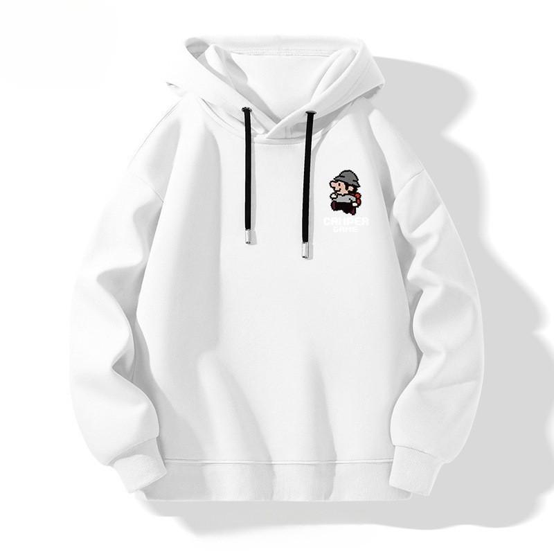 

In Stock 2025 Men s Trendy Hooded Sweatshirt - New Spring/Autumn Style XL білий