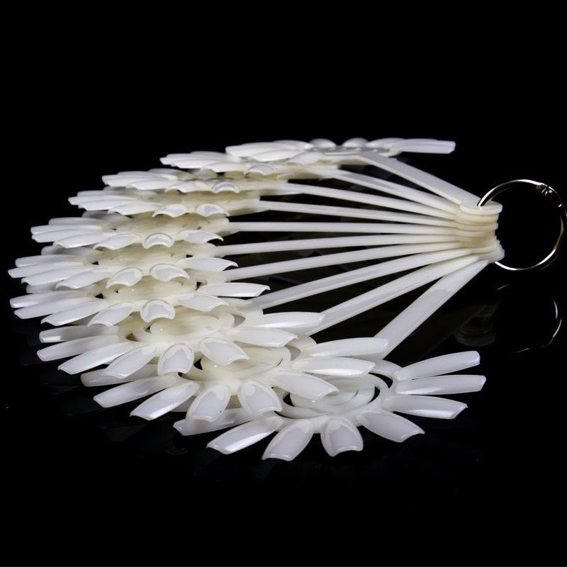 10 PCS/Set Nail Tips Color Card Transparent Nail Art Practice Display Tools Manicure Nail Tool