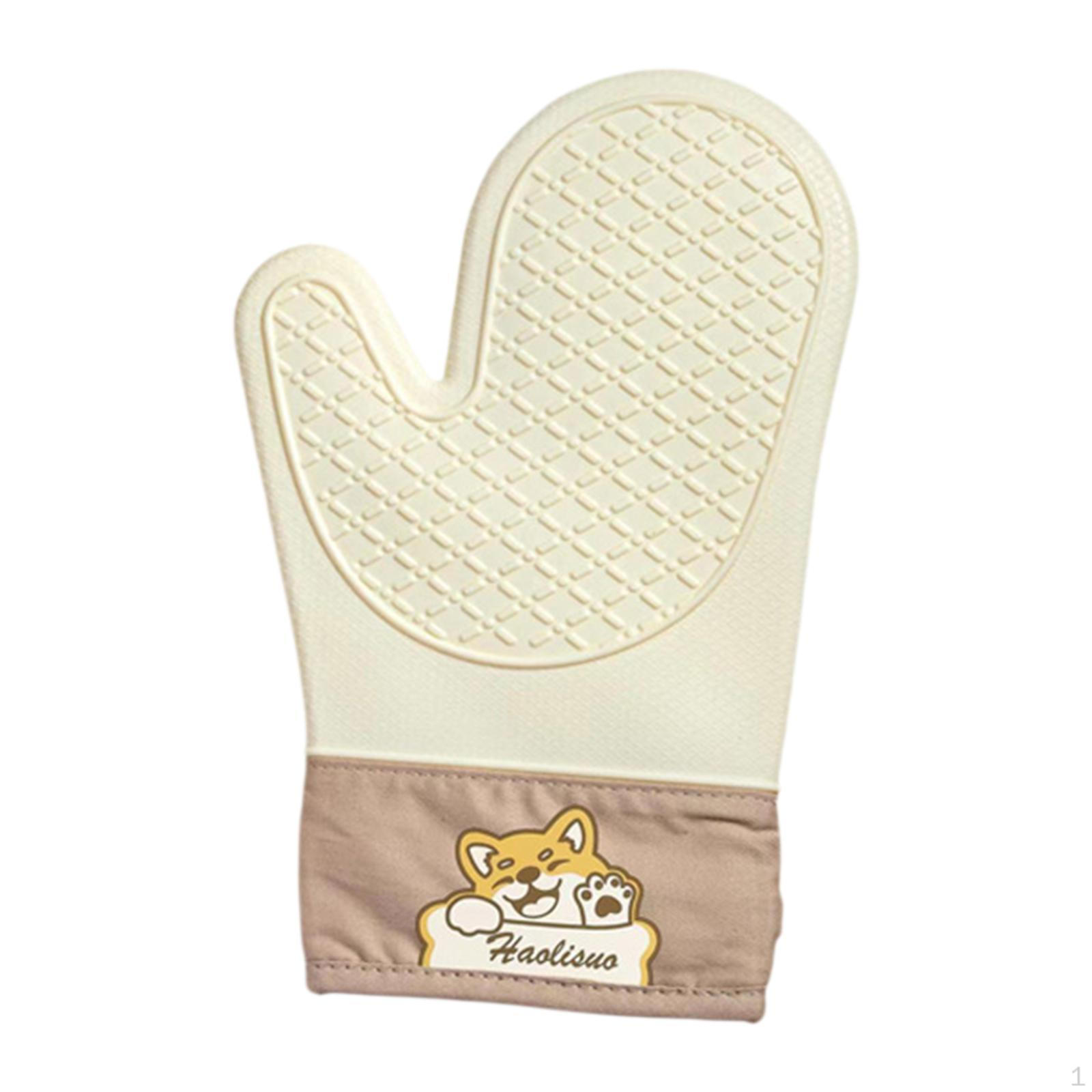 

Silicone Oven Mitt Multipurpose Cooking Gloves for Grilling Barbecue