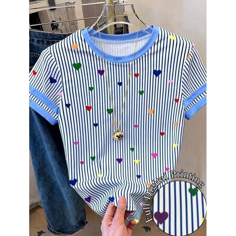 2025 Mens/Womens Comfortable Round Neck Short Sleeve T-Shirt With 3D Digital Print Urban Casual Style