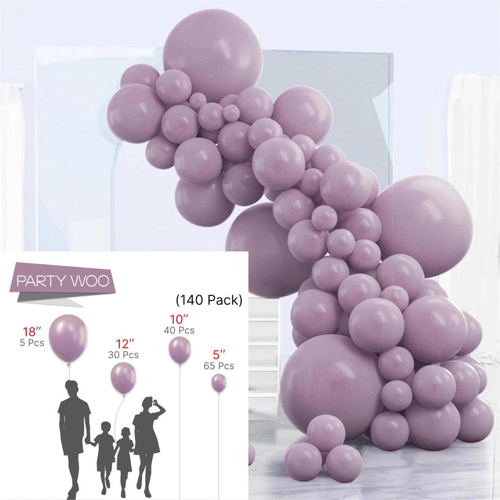 Conjunto de Balões Macarons Matte e Metálicos para Decorações de Festa de Aniversário Multicena