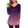 Women's Fashion Versatile Casual Popular Round Neck Neckline Printed Long Sleeve Top